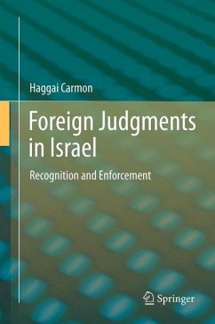 Foreign Judgments in Israel (eBook, PDF) - Carmon, Haggai