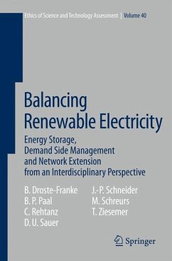 Balancing Renewable Electricity (eBook, PDF) - Droste-Franke, Bert; Paal, Boris P.; Rehtanz, Christian; Sauer, Dirk Uwe; Schneider, Jens-Peter; Schreurs, Miranda; Ziesemer, Thomas