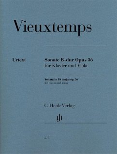Sonate B-dur Opus 36 für Klavier und Viola - Vieuxtemps, Henri