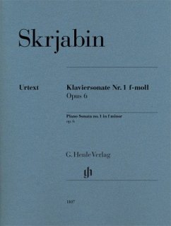 Cover Alexander Skrjabin - Klaviersonate Nr. 1 f-moll op. 6