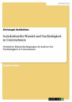 Soziokultureller Wandel und Nachhaltigkeit in Unternehmen (eBook, PDF) - Holtkötter, Christoph