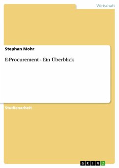 E-Procurement - Ein Überblick (eBook, ePUB) - Mohr, Stephan