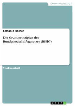 Die Grundprinzipien des Bundessozialhilfegesetzes (BSHG) (eBook, PDF) - Fischer, Stefanie