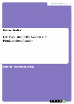 Das EAN- und ISBN-System zur Produktidentifikation (eBook, PDF) - Malka, Raffael