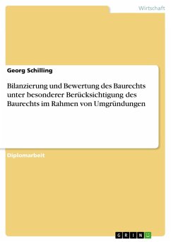 Bilanzierung und Bewertung des Baurechts unter besonderer Berücksichtigung des Baurechts im Rahmen von Umgründungen (eBook, ePUB) Bilanzierung und Bewertung des Baurechts unter besonderer Berücksichtigung des Baurechts im Rahmen von Umgründungen (eBook, ePUB)