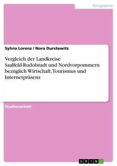 Vergleich der Landkreise Saalfeld-Rudolstadt und Nordvorpommern bezüglich Wirtschaft, Tourismus und Internetpräsenz (eBook, PDF)
