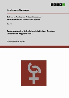 Spannungen im jüdisch-feministischen Denken von Bertha Pappenheim? (eBook, ePUB) - Wawrzyn, Heidemarie