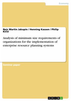 Analysis of minimum size requirements of organizations for the implementation of enterprise resource planning systems (eBook, PDF)