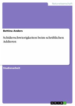 Schülerschwierigkeiten beim schriftlichen Addieren (eBook, PDF) - Anders, Bettina