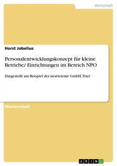 Personalentwicklungskonzept für kleine Betriebe/ Einrichtungen im Bereich NPO (eBook, PDF) - Jobelius, Horst