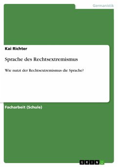 Sprache des Rechtsextremismus (eBook, PDF)
