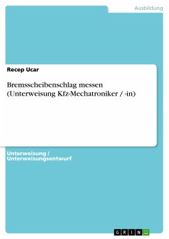 Bremsscheibenschlag messen (Unterweisung Kfz-Mechatroniker / -in) (eBook, ePUB)