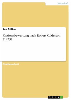 Optionsbewertung nach Robert C. Merton (1973) (eBook, PDF) - Dölker, Jan