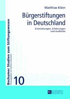 Bürgerstiftungen in Deutschland - Klein, Matthias