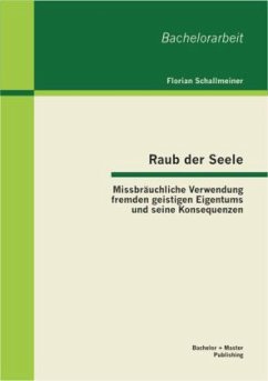 Raub der Seele: Missbräuchliche Verwendung fremden geistigen Eigentums und seine Konsequenzen - Schallmeiner, Florian