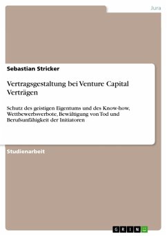Vertragsgestaltung bei Venture Capital Verträgen (eBook, PDF) - Stricker, Sebastian