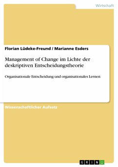 Management of Change im Lichte der deskriptiven Entscheidungstheorie (eBook, PDF)