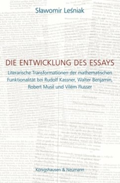 Die Entwicklung des Essays - Lesniak, Slawomir