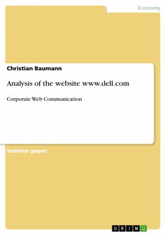 Analysis of the website www.dell.com (eBook, PDF) - Baumann, Christian