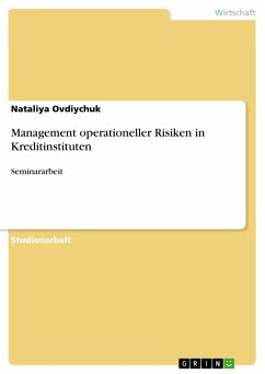 Management operationeller Risiken in Kreditinstituten (eBook, PDF) - Ovdiychuk, Nataliya