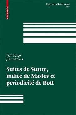 Suites de Sturm, indice de Maslov et périodicité de Bott (eBook, PDF) - Barge, Jean; Lannes, Jean