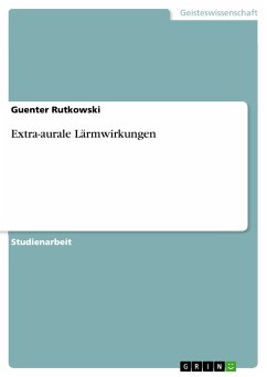 Extra-aurale Lärmwirkungen (eBook, PDF)