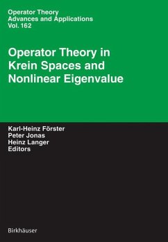 Operator Theory in Krein Spaces and Nonlinear Eigenvalue Problems (eBook, PDF)
