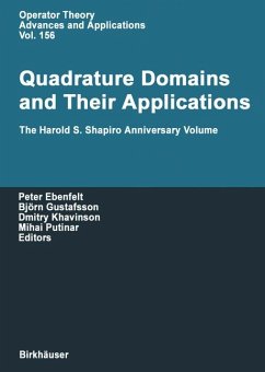 Quadrature Domains and Their Applications (eBook, PDF)