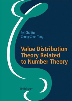Value Distribution Theory Related to Number Theory (eBook, PDF) - Hu, Pei-Chu; Yang, Chung-Chun