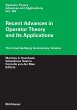 Recent Advances in Operator Theory and... - Bild 1