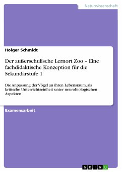 Der außerschulische Lernort Zoo – Eine fachdidaktische Konzeption für die Sekundarstufe 1 (eBook, PDF)
