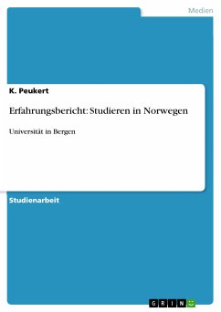Erfahrungsbericht: Studieren in Norwegen (eBook, PDF) - Peukert, K.