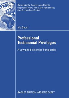 Professional Testimonial Privileges (eBook, PDF) - Eppelbaum, Lev