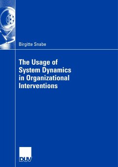 The Usage of System Dynamics in Organizational Interventions (eBook, PDF) - Snabe, Birgitte
