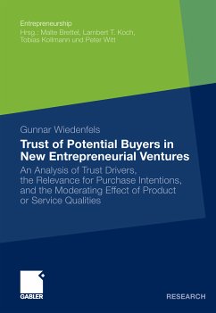 Trust of Potential Buyers in New Entrepreneurial Ventures (eBook, PDF) - Wiedenfels, Gunnar