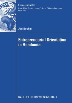 Entrepreneurial Orientation in Academia (eBook, PDF) - Boehm, Jan