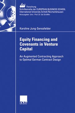 Equity Financing and Covenants in Venture Capital (eBook, PDF) - Jung-Senssfelder, Karoline