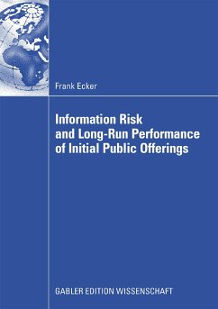 Information Risk and Long-Run Performance of Initial Public Offerings (eBook, PDF) - Ecker, Frank