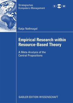 Empirical Research within Resource-Based Theory (eBook, PDF) - Nothnagel, Katja