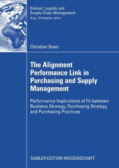 The Alignment Performance Link in Purchasing and Supply Management (eBook, PDF) - Baier, Christian