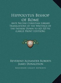 Hippolytus Bishop of Rome