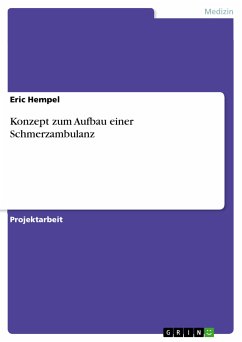 Konzept zum Aufbau einer Schmerzambulanz (eBook, PDF) - Hempel, Eric