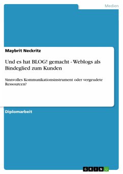Und es hat BLOG! gemacht - Weblogs als Bindeglied zum Kunden (eBook, PDF) - Neckritz, Maybrit