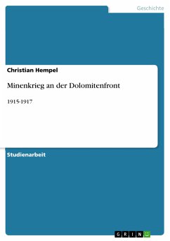 Minenkrieg an der Dolomitenfront (eBook, ePUB) - Hempel, Christian
