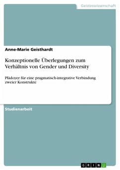 Konzeptionelle Überlegungen zum Verhältnis von Gender und Diversity (eBook, ePUB) - Geisthardt, Anne-Marie