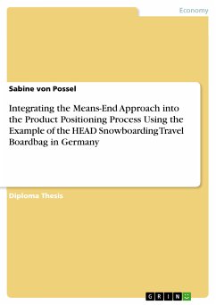 Integrating the Means-End Approach into the Product Positioning Process Using the Example of the HEAD Snowboarding Travel Boardbag in Germany (eBook, PDF) - von Possel, Sabine