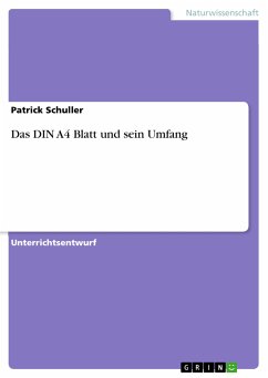 Das DIN A4 Blatt und sein Umfang (eBook, PDF)