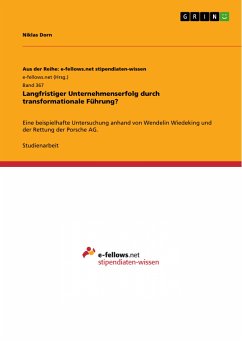 Langfristiger Unternehmenserfolg durch transformationale Führung? (eBook, PDF) - Dorn, Niklas