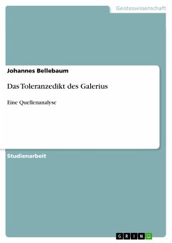Das Toleranzedikt des Galerius (eBook, PDF)