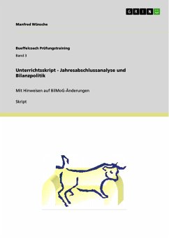 Unterrichtsskript - Jahresabschlussanalyse und Bilanzpolitik (eBook, PDF) - Wünsche, Manfred